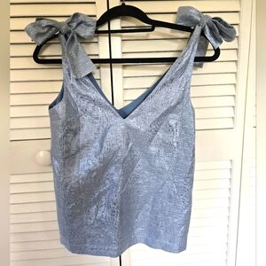 Sezane Blouse Lara blue size US 2/FR 34 NWT